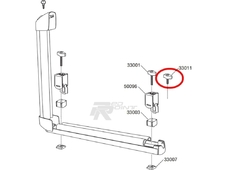 Thule Запчасть 33011 болт 25мм с барашком  (Thule для лыжной насадки 726,727)