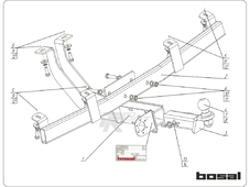 Bosal 1230E Фаркоп для  для Нива Шевролет с 2002 -