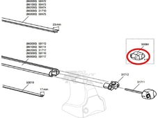 Thule Запчасть 50084 торцевая заглушка для дуги аэродинамической (Thule поперечины серия 8**)