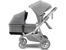 Thule Детская коляска одноместная Sleek + Sleek Bassinet люлька в комплекте (серый)