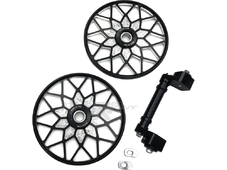 TKI Комплект установки колёс Snowflake 9'' для POLARIS ось смещения 1 INCH/2 WHEEL в комплекте (черный) в Красноярске