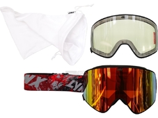 LYNX  BRP Lynx Radien Goggles, Red strap/Black frame