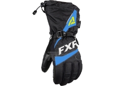 FXR Перчатки Fuel утепленные Black/Blue/HiVis (Размер 2XL) в Красноярске